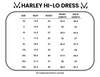 Harley High-Low Dress - Navy Citrus
