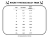 Audrey Vintage Wash Tank - Blue
