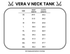 Vera V Neck Tank - Black