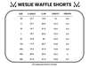 Weslie Waffle Shorts - Black