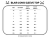 Blair Long Sleeve Top - Black