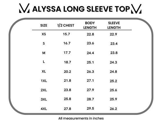 IN STOCK Alyssa Long Sleeve Top - Brown
