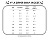 IN STOCK Kyla Zipper Snap Jacket - Black