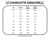 Charlotte Sweater - Orange and Ivory
