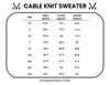 Cable Knit Sweater - Ivory