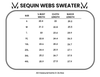Sequin Webs Sweater