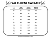 Fall Floral Sweater - Beige