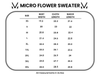 Micro Flower Sweater - Ivory