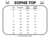 Sophie Top - Ombre Micro Stripes Midnight and White