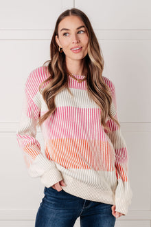  Matchmaker Striped Ribbed Top