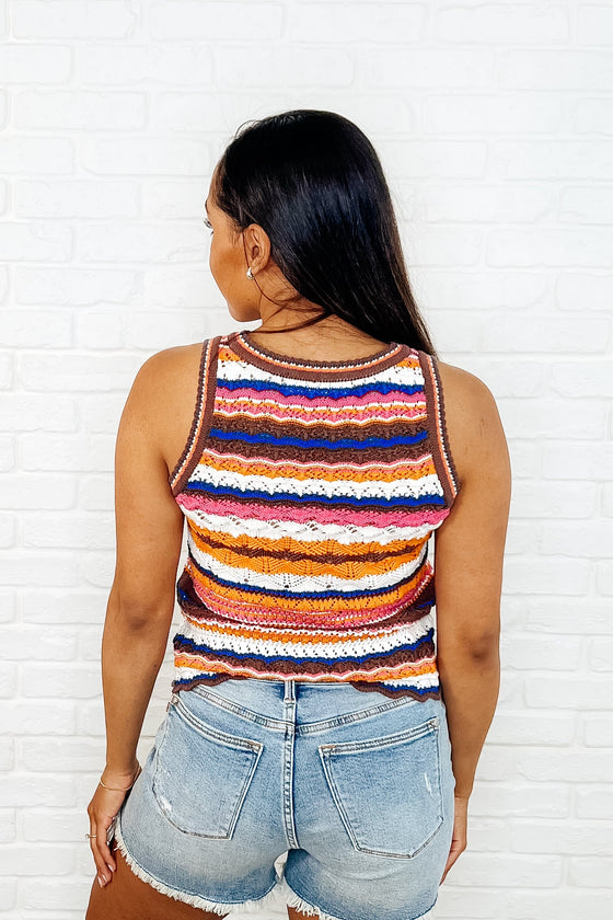 Max Aura Points Striped Knit Tank