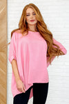 Minimal Muse Batwing Tee in Blossom Pink