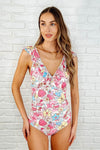 Naples Floral Ruched Swimsuit