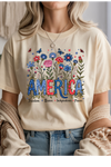 Floral America Graphic Tee