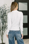 Necessary Closet Space Long Sleeve Top in White