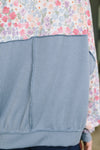 New Opportunities Drop Shoulder Floral Pullover