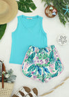 Noelle Tank - Aqua