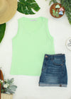 Noelle Tank - Lime