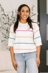 Normal Volume Striped Sweater