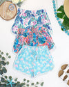 Nova Summer Shorts - Aqua Palm