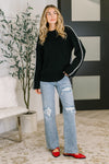One Stitch at a Time Pullover in Black