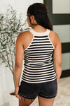 Perfect Conditions Striped Halter Tank