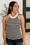 Perfect Conditions Striped Halter Tank