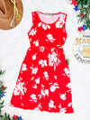 Kelsey Tank Dress - Red Floral FINAL SALE