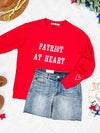 Corrine Embroidered Pullover Top - Patriot at Heart