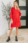 Portfolio Quarter Sleeve Dress in Red