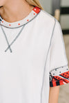 Pretty Prideful Patchwork Detail Top