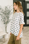 Pretty in Polka Oversized Drop Shoulder Tee
