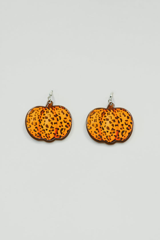 Pumpkin Prowl Earrings in Orange