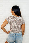 Purrfectly Wild Round Neck Knit Top