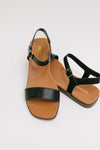 Riddle Ankle Strap Sandal in Black