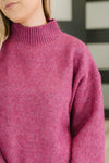 Right to the Core High Neck Pullover in Light Plum