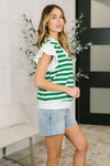 Same Page Flutter Sleeve Top