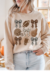 Football Coquette Graphic Tee