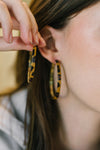 Sassy Assist Leopard Print Hoop Earrings