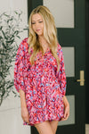 Seems Okay Abstract Print Romper