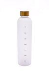 Sippin' Pretty 32 oz Translucent Water Bottle in White & Gold