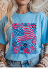 Boho American Flag Graphic Tee
