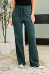 Slow Mornings High Waisted Sweats in Jungle Green