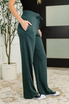 Slow Mornings High Waisted Sweats in Jungle Green