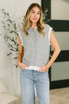 So Good It Hurts Cap Sleeve Button Down