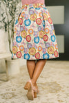 Sound Mind Floral Midi Skirt
