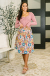 Sound Mind Floral Midi Skirt