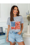 Floral Flag Graphic Tee