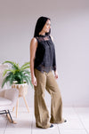 Spring Whispers Lace Top - Black