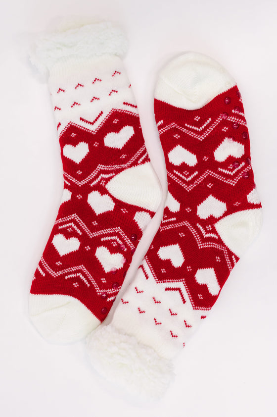 Striding to Christmas Mid Calf Socks